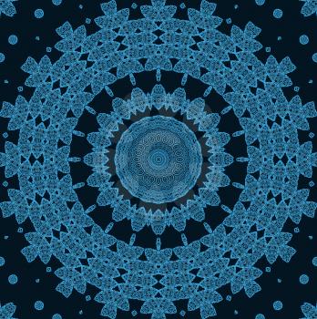 Black background with abstract blue pattern