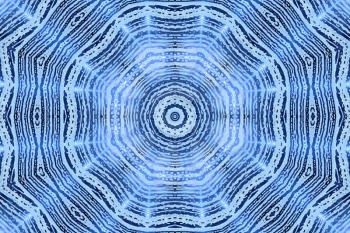 Blue background with abstract concentric foam pattern