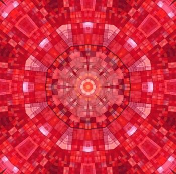 Abstract bright color concentric pattern