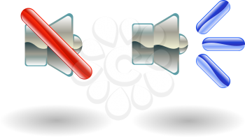 Royalty Free Clipart Image of an Illustration of Sound Control