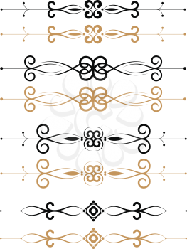 Royalty Free Clipart Image of Ornamental Elements