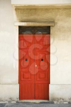 Closed door of a house, Valletta, Malta