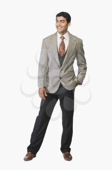 Businessman smiling