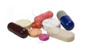 Close-up of assorted pills