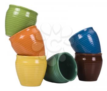 Stack of ceramic pots