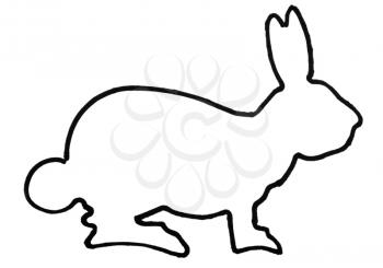 Outline of a hare