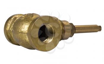 Close-up of a water shut off valve