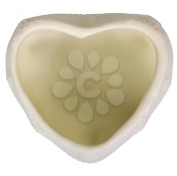 Close-up of a heart shaped container