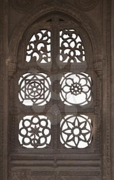 Architectural details of a mosque, Sayad Sidi Mosque, Ahmedabad, Gujarat, India