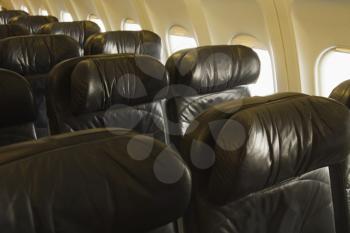 Seats in an airplane, Cork Airport, Cork, County Cork, Republic of Ireland
