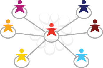 Royalty Free Clipart Image of a Network
