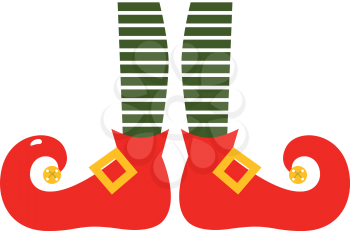 Royalty Free Clipart Image of Elf Legs