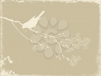 Royalty Free Clipart Image of a Bird Silhouette