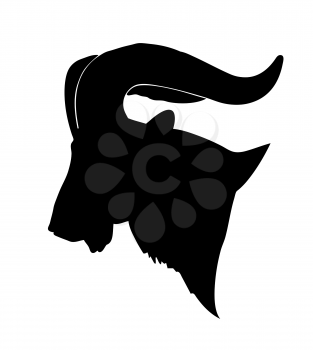 Royalty Free Clipart Image of a Mountain Ram