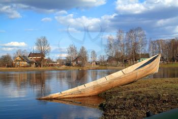 boat on coast river