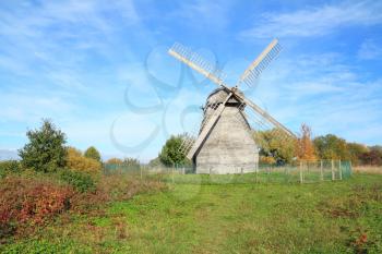 aging wooden mill