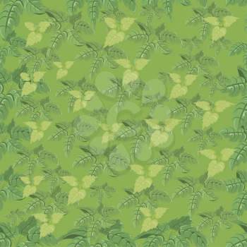 Vegetative seamless pattern, file EPS.8 illustration.