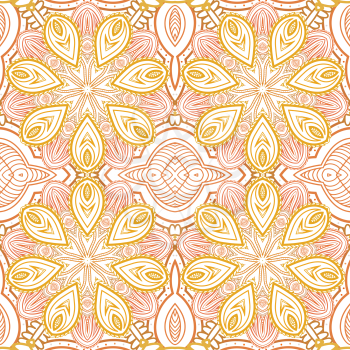 Abstract flower gentle, seamless ornament, EPS8 - vector graphics.