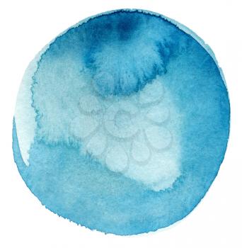 Abstract watercolor circle painted background