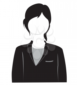 Royalty Free Clipart Image of a Faceless Woman
