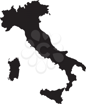 Vector illustration of maps of  Italy 