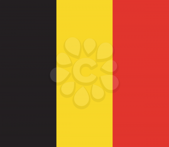 Vector illustration of the flag of Belgium   