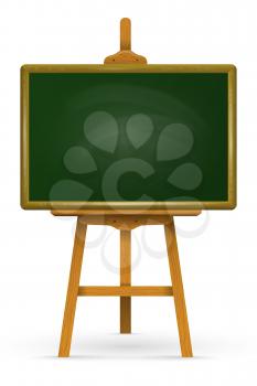Wooden easel with school board