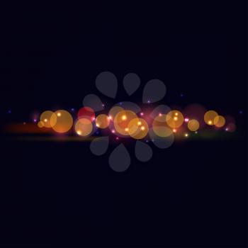 Abstract background with bright reflections on a dark background. Vector illustration.