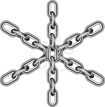 Royalty Free Clipart Image of an Iron Chain