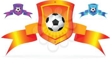 Royalty Free Clipart Image of Soccer Shields