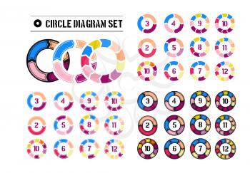 Royalty Free Clipart Image of a Set of Arrow Circles