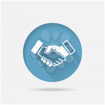 Handshake vector illustration. Background for business and finance
