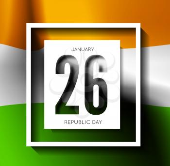 Indian Republic Day vector background with flag