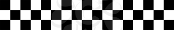 Checkered Flag vector illustration on whie background. Start and finish flag