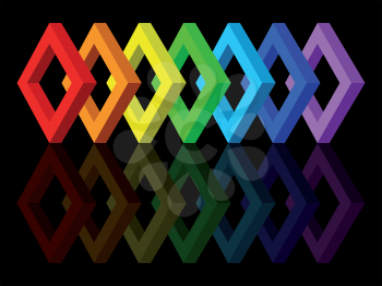 Multicolored shapes