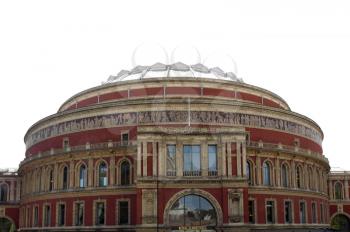 Royal Albert Hall concert room in London, UK