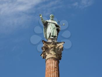 The San Domenico column in Bologna, Italy