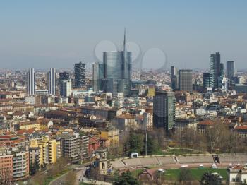 Aerial view of the city of Milan