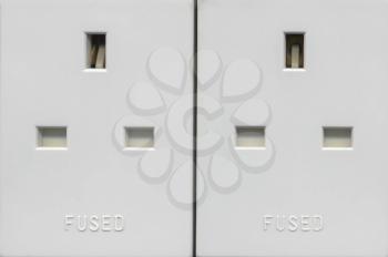 Type G electric power socket used in the United Kingdom