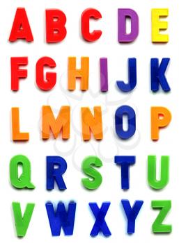 The British alphabet letters plastic toy characters