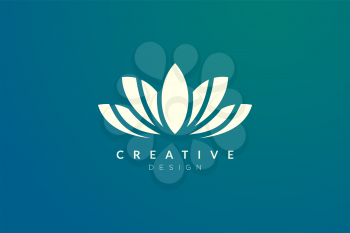 Minimalist flower vector design. It is suitable for spas, hotels, beauty, health, fashion, cosmetics, boutiques, salons, yoga, therapy, and others.