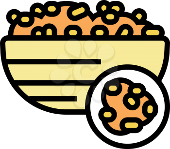 bulgur groat color icon vector. bulgur groat sign. isolated symbol illustration