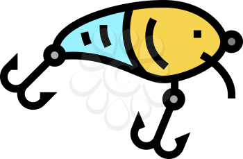 crankbait fishing accessory color icon vector. crankbait fishing accessory sign. isolated symbol illustration