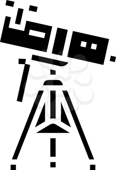 reflector planetarium line icon vector. reflector planetarium sign. isolated contour symbol black illustration