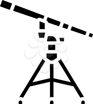 refractor planetarium line icon vector. refractor planetarium sign. isolated contour symbol black illustration