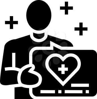 volunteer homecare service glyph icon vector. volunteer homecare service sign. isolated contour symbol black illustration