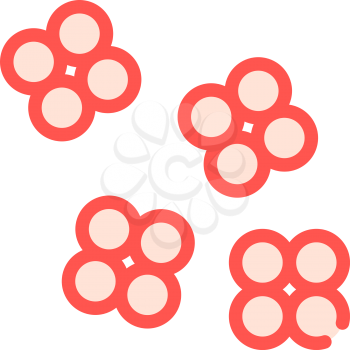 staphylococcus aureus color icon vector. staphylococcus aureus sign. isolated symbol illustration