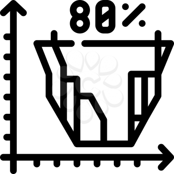 marketing analytics line icon vector. marketing analytics sign. isolated contour symbol black illustration