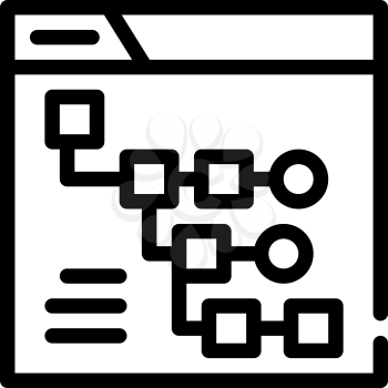 exploratory data analysis line icon vector. exploratory data analysis sign. isolated contour symbol black illustration