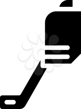 blower gardeng equipment glyph icon vector. blower gardeng equipment sign. isolated contour symbol black illustration
